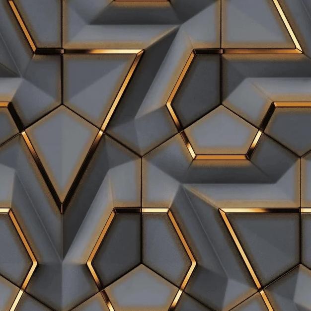 WALLPAPER DINDING MOTIF BATAKO HITAM ABU KUNING 45cm x 10m Nugi