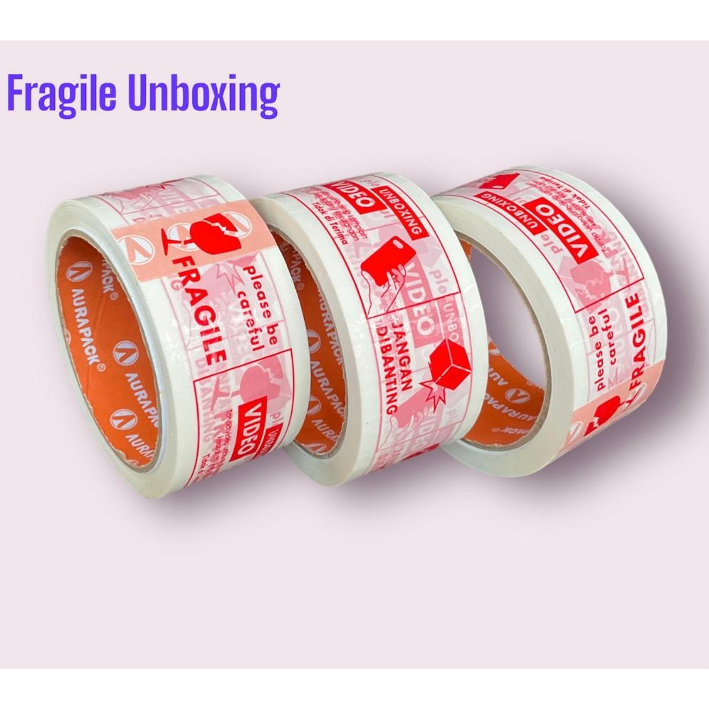 

Rd1- Lakban Unboxing Fragile 45 Mm X 50 Meter Label Vidio Unboxing