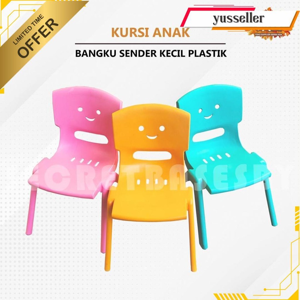 Kursi Anak - Bangku Sender Kecil Plastik / Kursi Pendek Belajar Playgroup Cod