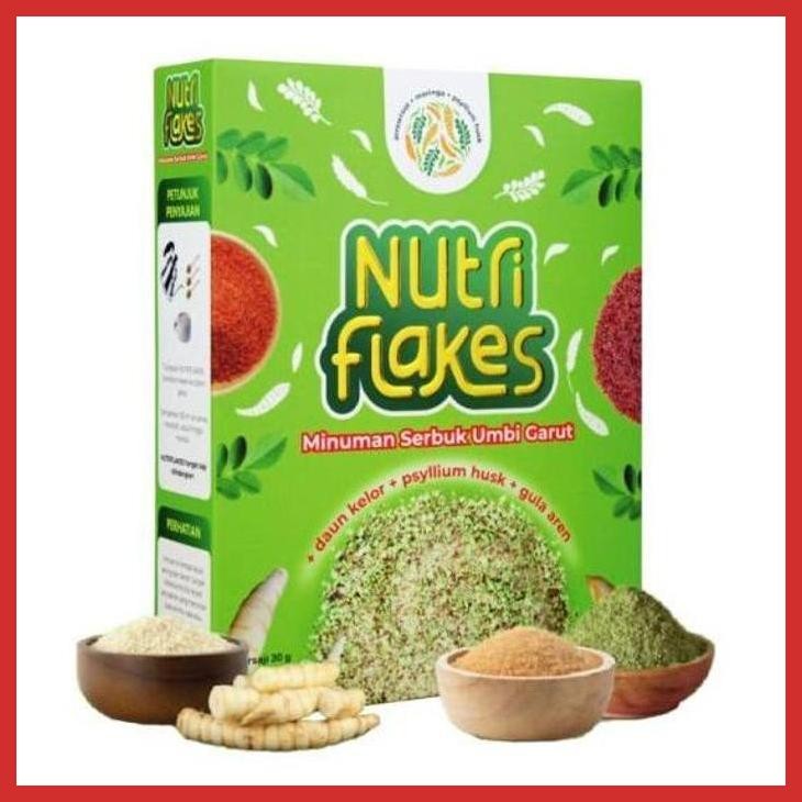 

AJMALL ORIGINAL NUTRI FLAKES SEREAL UMBI GARUT SOLUSI ASAM LAMBUNG MAAG 280 G GOOD QUALITY