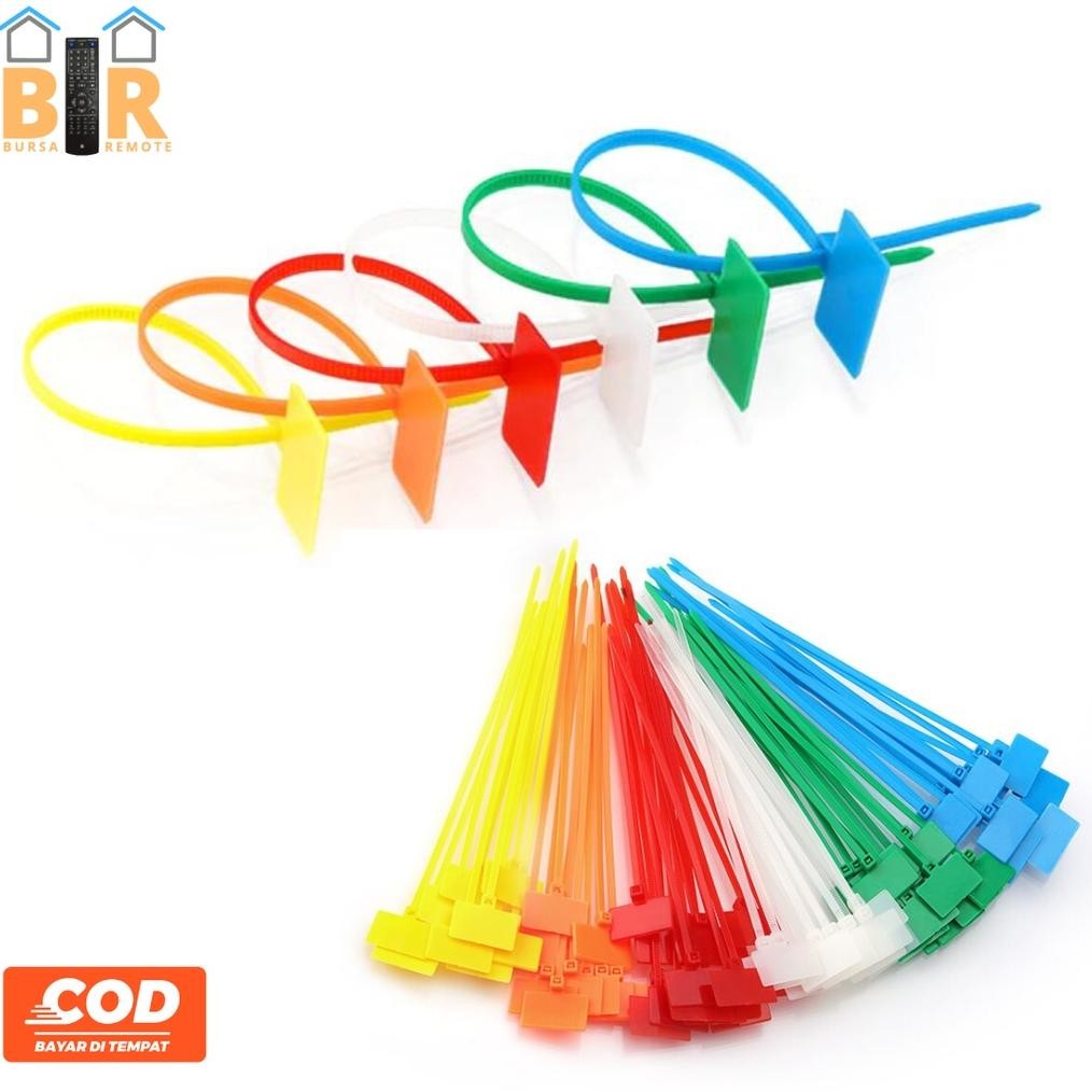 

Rd1- Kabel Ties Cable Tie Pengikat With Marking 100Mm Warna Warni 100Pcs