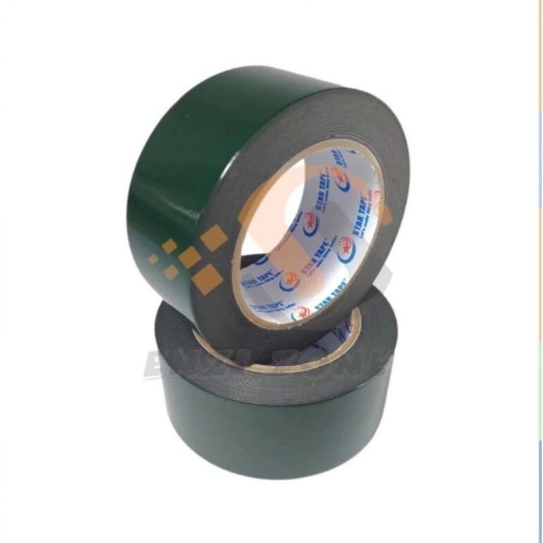 

Rd1- Isolasi Bolak Balik Spon Gabus Double Tape Foam 48Mm 2" 2 Inci Inch Merk Seven Star / Solasi Dobel Tip Lebar 4.8Cm Hijau Kualitas Bagus Lengket