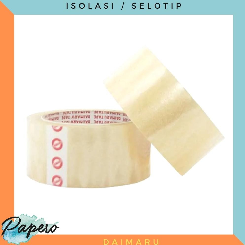 

Rd1- Lakban / Isolasi / Selotip Daimaru 2 Inch / 48 Mm X 72 Yard