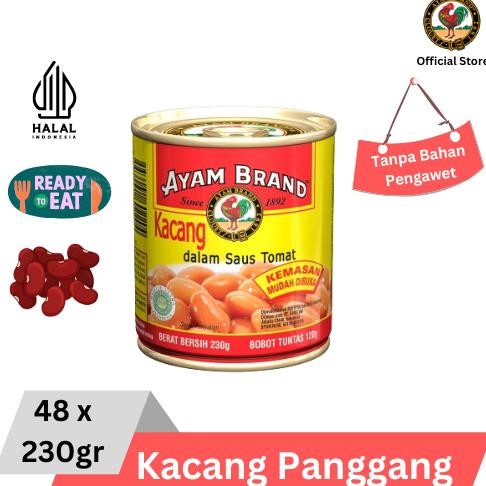 

NO_MORE Ayam Brand - Kacang Panggang Kaleng Baked Beans 48 pcs 230gr
