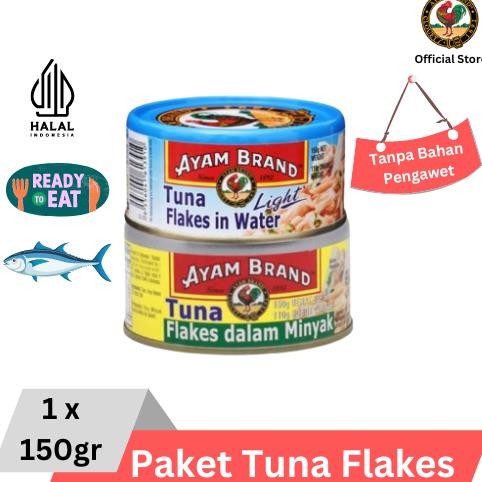 

NO_MORE Ayam Brand - Paket Ikan Tuna Kaleng Flake 150gr