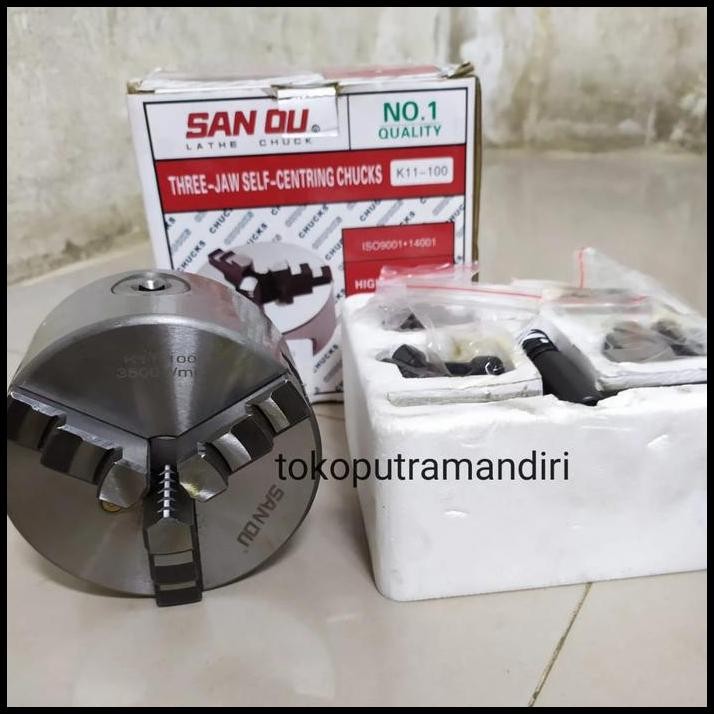 Claw Bubut 4" 3 jaw / Chuck Bubut 4 inch - 100 mm