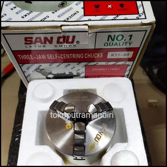 Claw Bubut 3" 3 jaw / Chuck Bubut 3 inch - 80mm