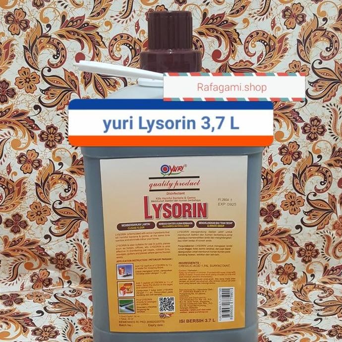 Lysorin Desinfektan 3,7 Liter -Gratisongkir