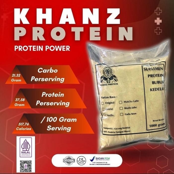 

Whey Protein Khanz Protein Susu Bubuk Kedelai Casein Tinggi Protein