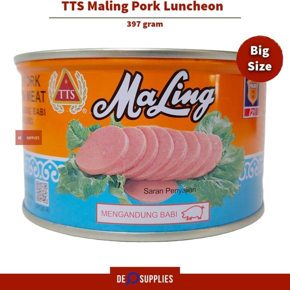 

NO_MORE Maling Ham Babi TTS 397gr - Pork Luncheon Meat Daging Babi Kaleng
