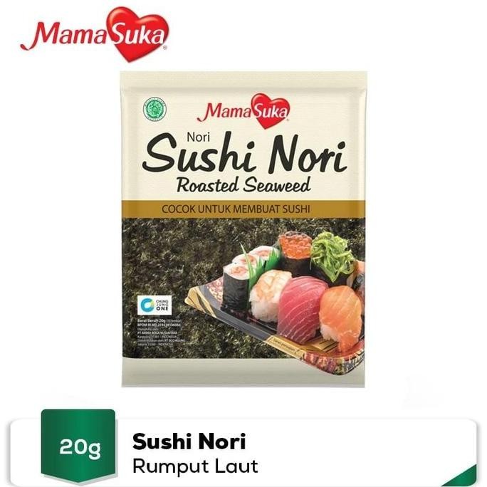 

Produk Baru!! MamaSuka Sushi Nori Roasted Seaweed 10 Sheets 20gr - Rumput Laut Halal