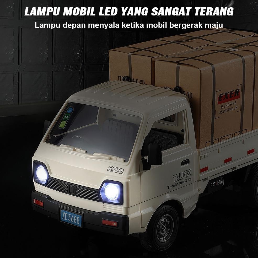 Ty-35 Tatajoy Truk Oleng Remote Control Besar Truk Oleng Miniatur Kayu Trucker Hat Truk Plastik Truk