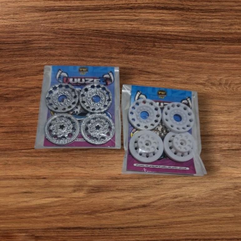 H-4 Miniatur Velg Alcoa Silver Atau Putih + Ring, Miniatur Bus