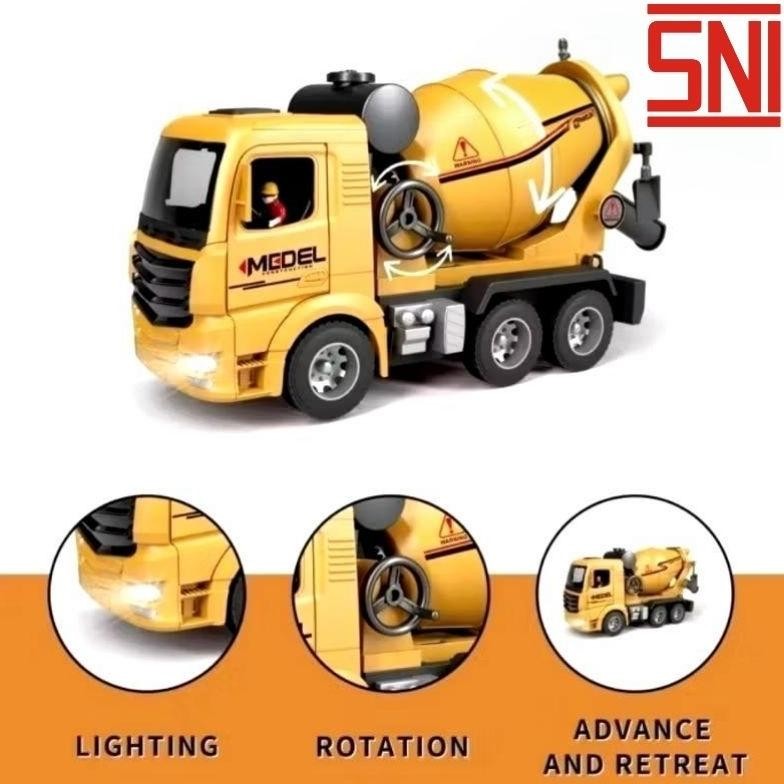 Rt-4 Mainan Rc Truk Molen Dump Truck 6Ch 27Mhz Mainan Anak Remote Control Truk Molen