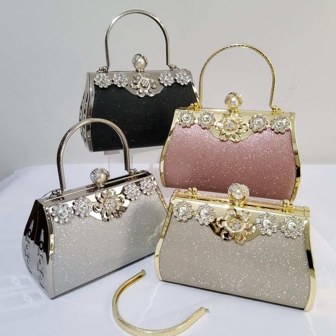 Farnell - Tas Kondangan Ukuran Besar Clutch Pesta Wanita Diamond 2925/2930/2938 Mewah