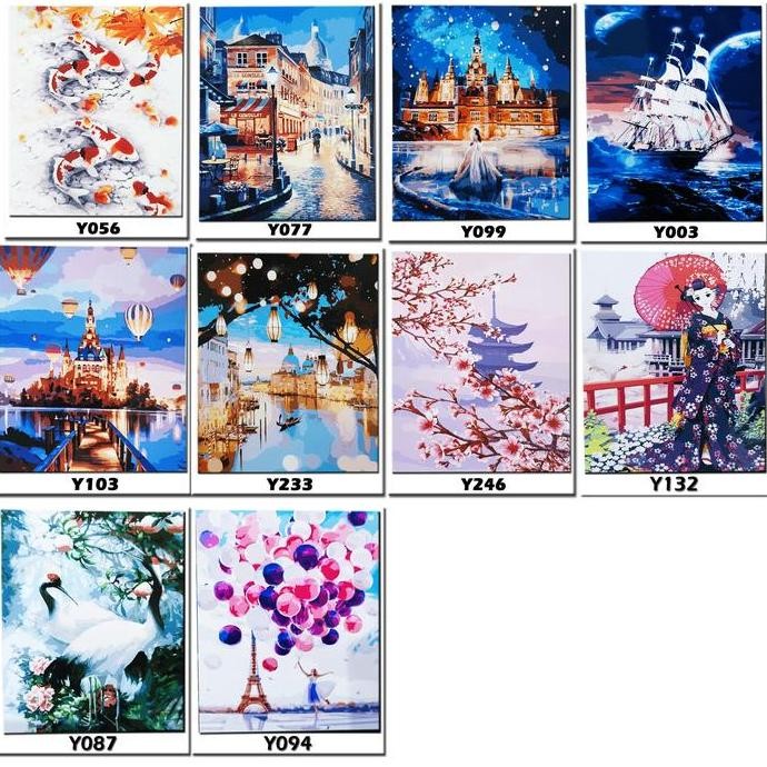 

Produk Baru!! DIY Paint by Number 50x40cm - Lukisan Cat Acrylic Angka RD