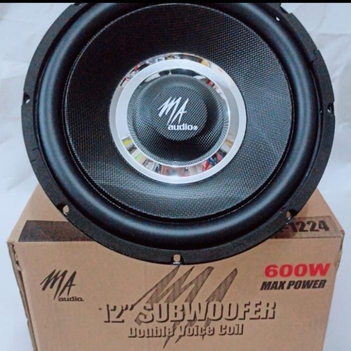 Subwoofer 12 inch MA-AUDIO MA-1224 DOUBLE COIL DOUBLE MAGNET ORIGINAL Berkualitas
