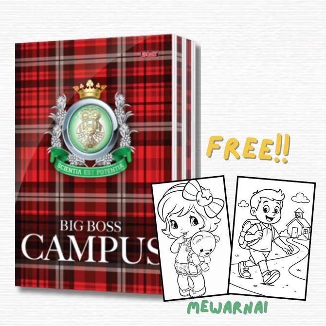 

READY BIG BOSS CAMPUS BUKU TULIS 50 LEMBAR - BUKU SEKOLAH ISI PER PACK
