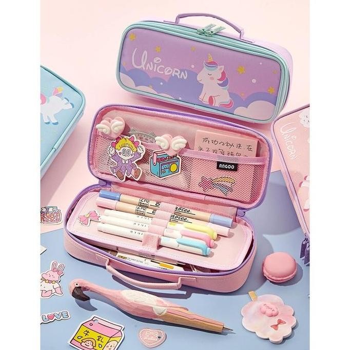 

Tempat Pensil / Angoo dreaming set Handbag Style Pencil Case Hand HS