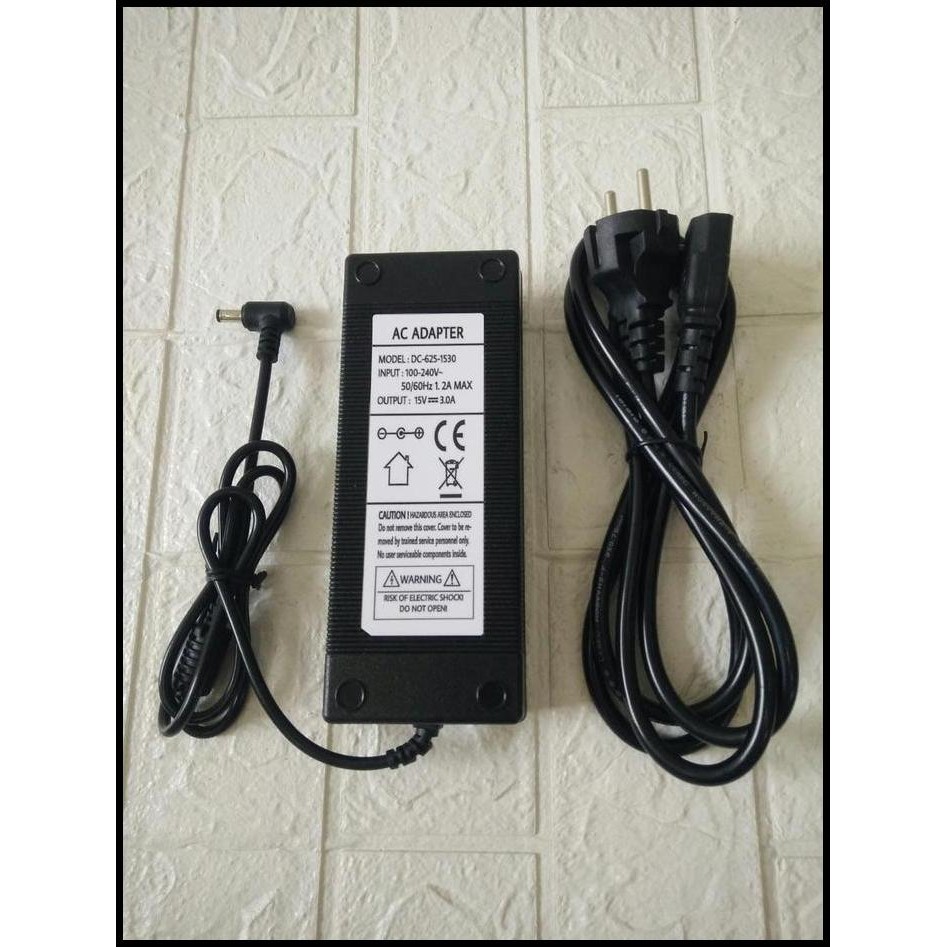 AC ADAPTER 15V 3A MODEL DC-625-1530