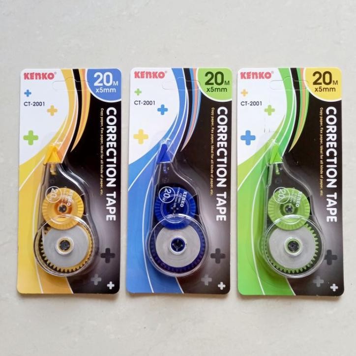 

Lusin Pita Kosi Correction Tape Tipex Kertas Kenko Ct2001 20 M