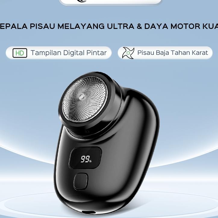 Han River Alat Cukur Kumis Dan Jenggot Mini Portable Cukur Kumis Elektrik Pria Alat Cukur