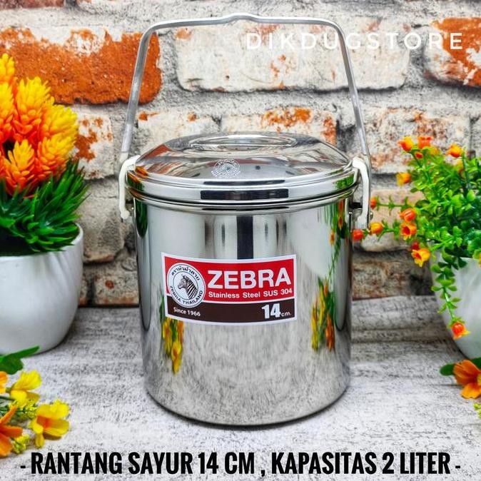 RANTANG TUNGGAL - RANTANG SAYUR STAINLESS STEEL 14 CM ORINAL ZEBRA