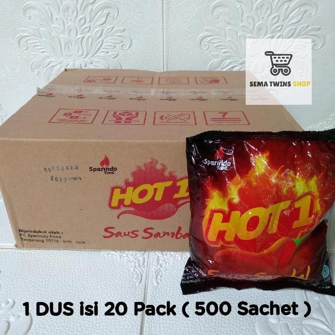 

Promo HOT 1 Saus Sambal Sachet 20 Pak x 24 Stick x 9gr - Sambal Sachet Pedas
