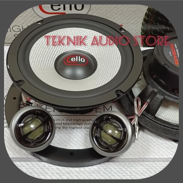 Speaker Midbass Cello TG 17 plus Dome Tweeter custom 50mm Berkualitas Terbaru