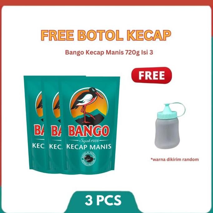 

Promo Bango Kecap Manis Botol 700g Paket 3 Gratis Botol Kecap Bonus