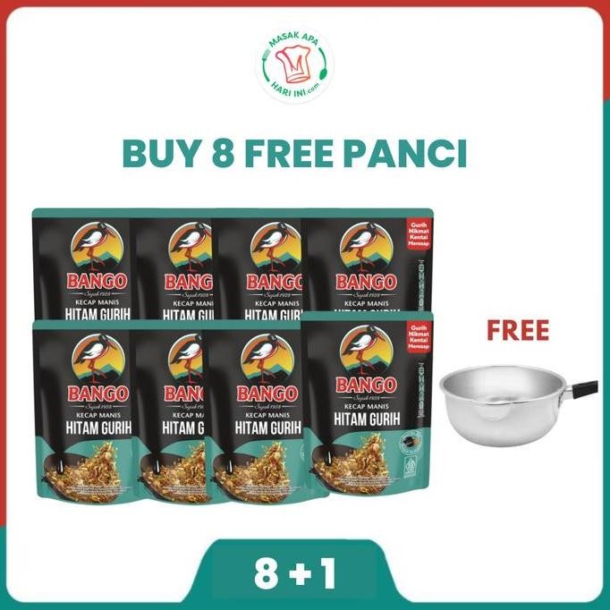 

Promo Bango Kecap Manis Gurih Botol 550ml Paket 8 Bonus Panci Susu