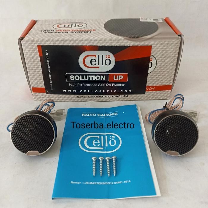 Tweeter Solution UP Cello audio mobil Berkualitas Terbaru
