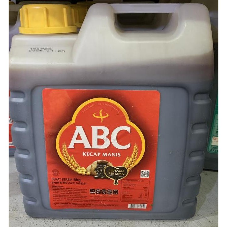 

Promo Kecap Manis ABC Jerigen 6kg Kemasan Besar Resmi