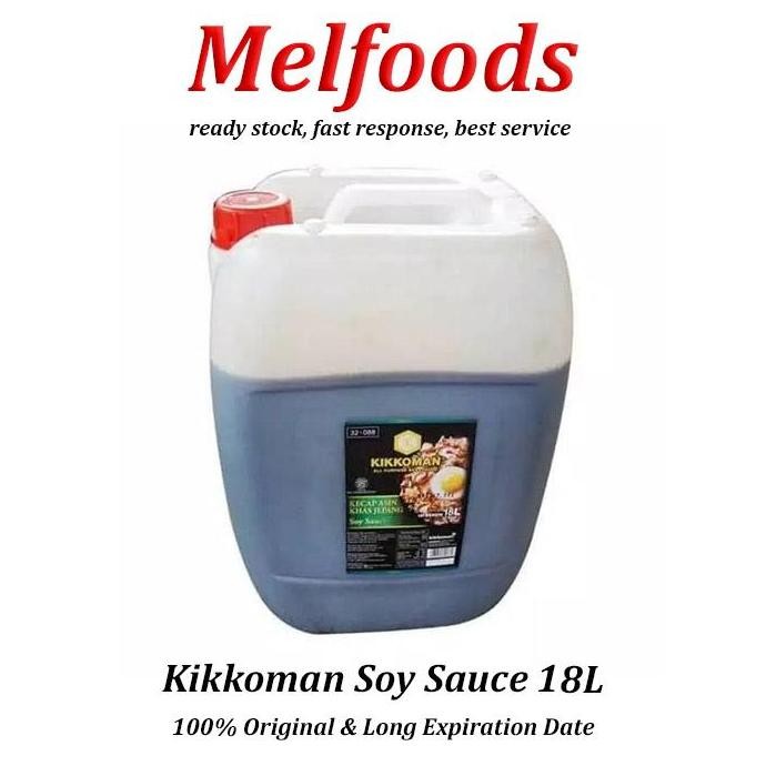 

Promo Kikkoman Soy Sauce All Purpose 18L | Kecap Asin Jepang HALAL Jerigen Besar