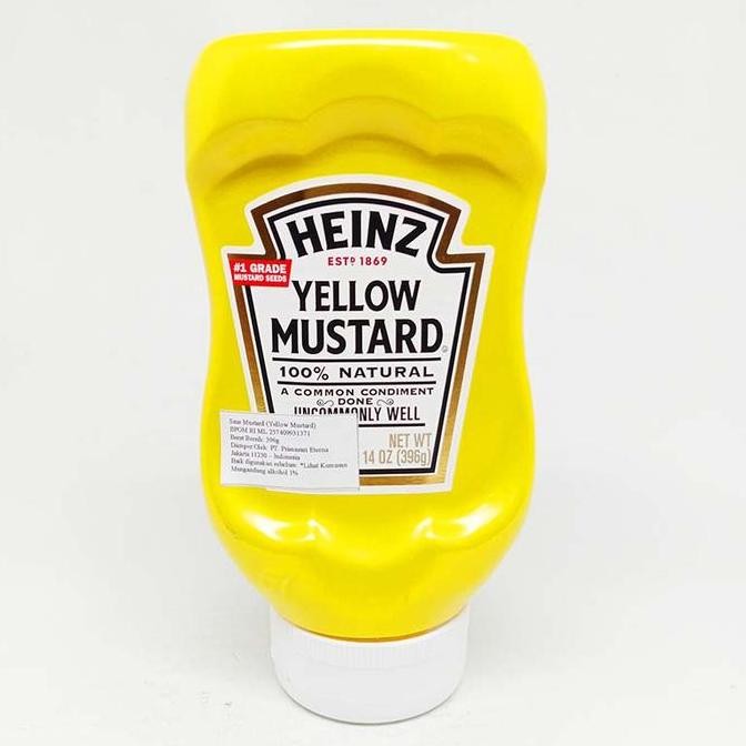 

Promo Heinz Yellow Mustard 396gr - Saus Mustard Kuning Classic USA