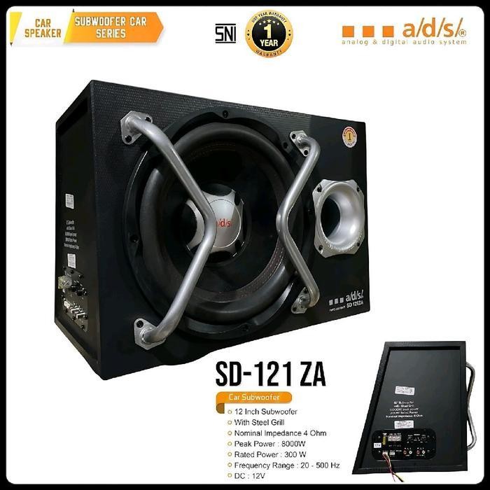 Speaker mobil Subwoofer ADS SD-121ZA 12 inch Full Woofer Basstube Berkualitas Terbaru