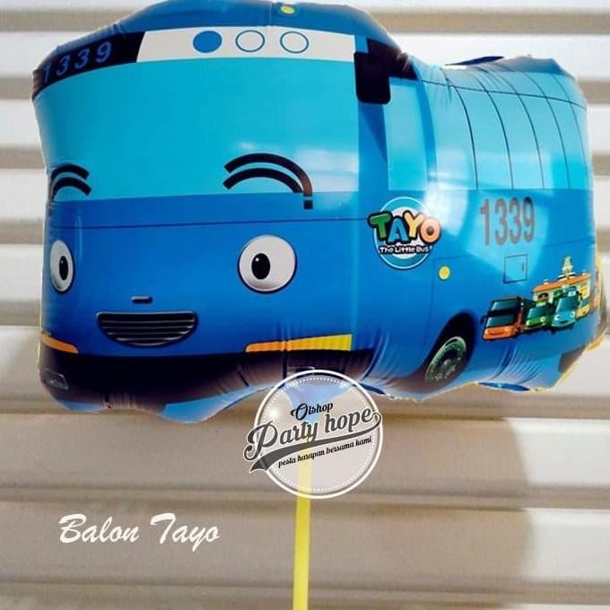 favorit] Balon Karakter Tayo biru / Balon Foil Tayo / Balon Foil Karakter Tayo