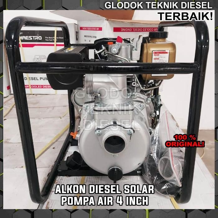 AS Mesin Pompa Air Sawah Alkon 4 INCH Diesel Solar Type 100 Water Pump