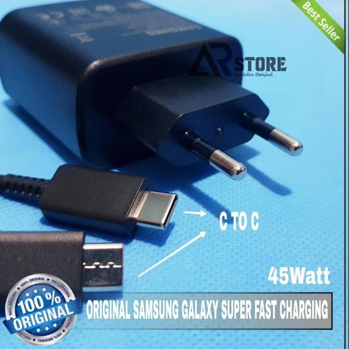 TERBARU CHARGER SAMSUNG Z FOLD 2 ORIGINAL 100% SUPER FAST CHARGING 45W C TO C TERMURAH