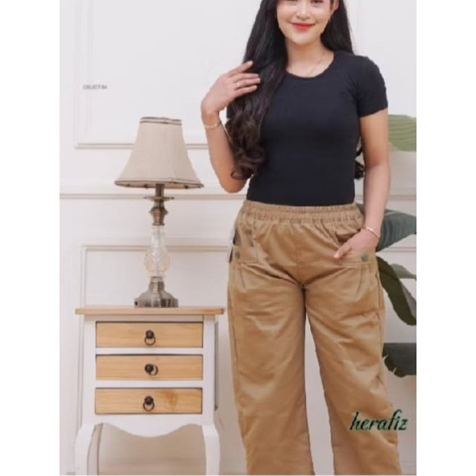 HARUKA Pants / Celana Korea Cotton Twill / Celana Kasual Wanita / Haruka Pants / Hinata Pants