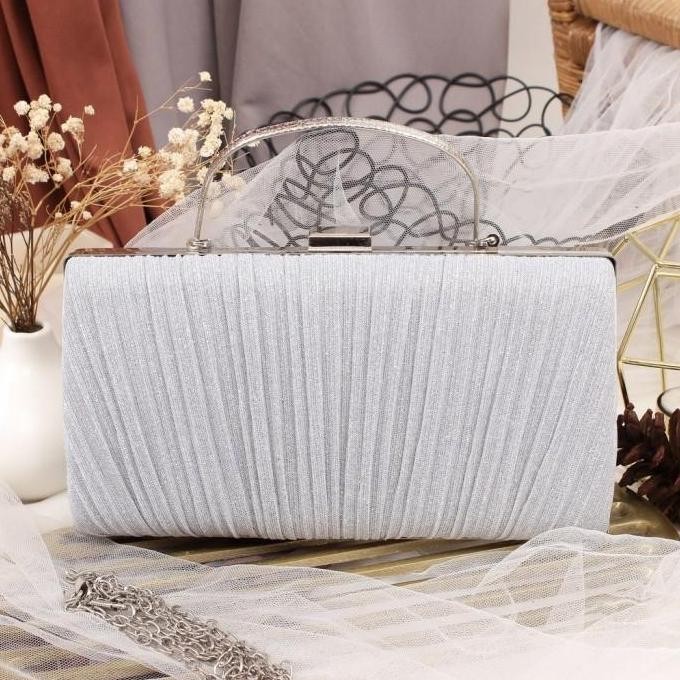 PROMO LNS B21 Tas Dompet Clutch Bag Pesta Kondangan Wanita Mewah Import Terbaru 120 - Tas Pesta Simp