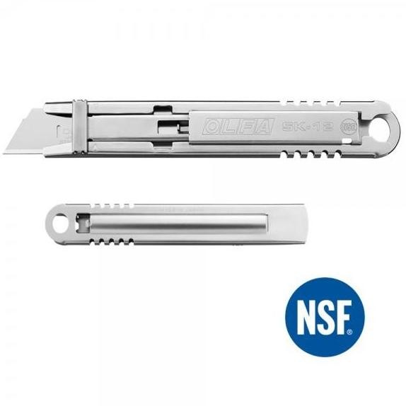 

Olfa Sk 12 Pisau Cutter Sk-12 All Stainless Steel Safety Knife