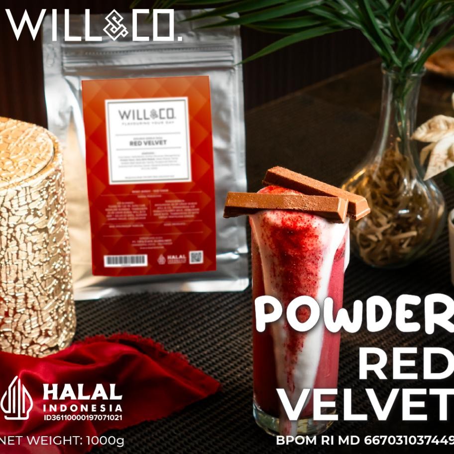 

Willco Red Veet Drink Powder 1Kg Bubuk Minuman Rasa Cake Creamy
