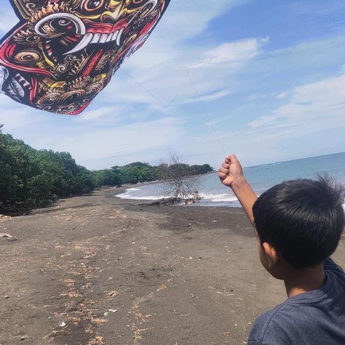 (Allthebest) layangan celepuk rangda knock downt bali