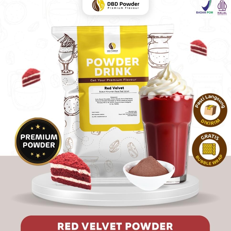 

Bubuk Minuman Red Veet Powder Red Veet Milkshake
