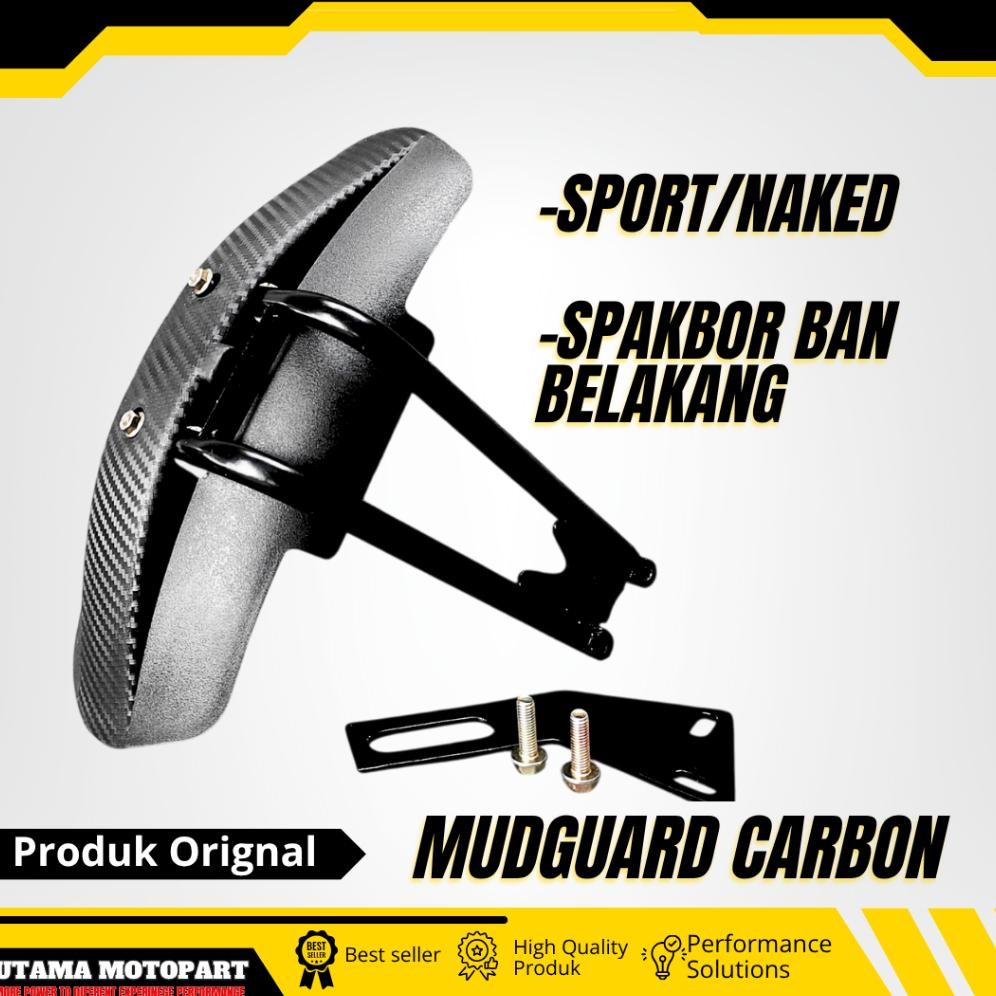 Mudguard Spakbor Kolong Belakang Penahan Lumpur Motor Vixion NINJA Megapro CBR 125 250 - MUDGUARD aS