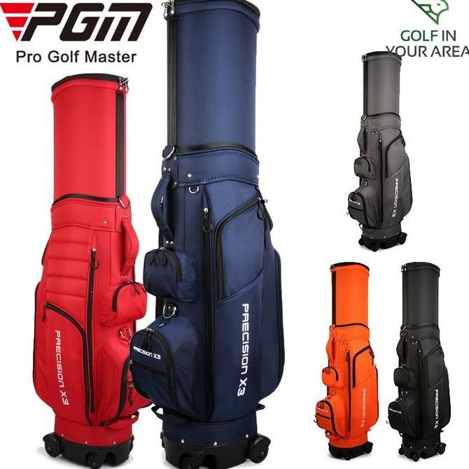 Promo Four Wheels Trolley Travel Cart Bag Golf Bag Tas Troli Golf 4 Roda