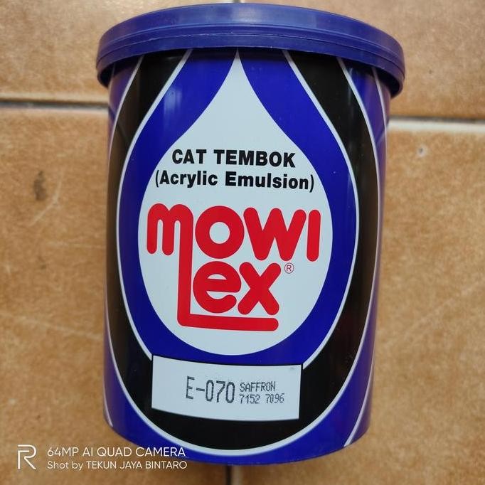 CAT TEMBOK INTERIOR MOWILEX EMULSION 1L WARNA SAFFRON E070