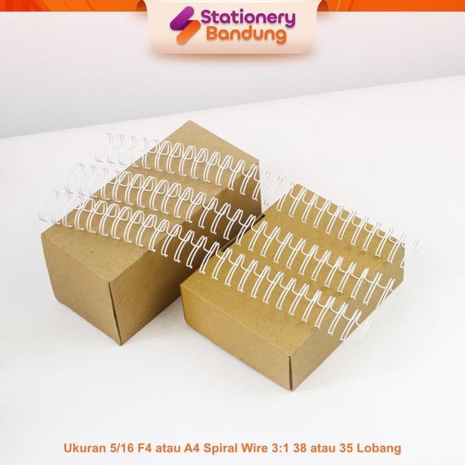 Ring Kawat Spiral Jilid 5/16 A4 Spiral Wire 5/16 A4 3:1 35Lobang