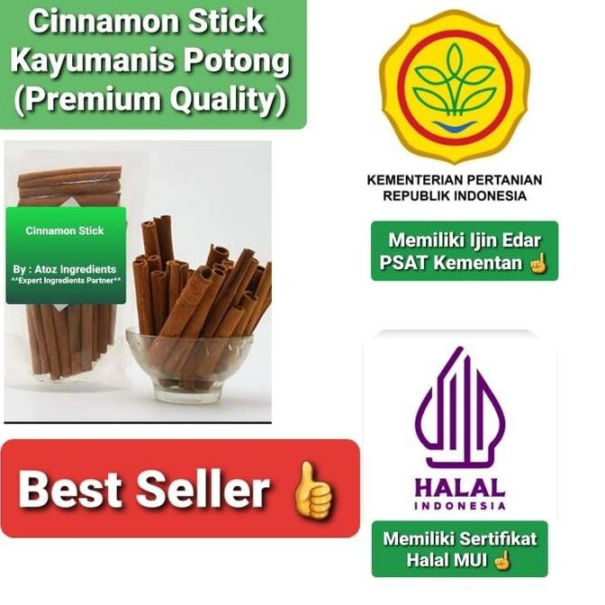 

Diskon! Kayu Manis Batang 1Kg - Cinnamon Stick Kering Utuh Kualitas Premium